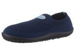 Barfußschuh LEGUANO "LEGUANITO SCIO", Kinder, Gr. 24, blau (dunkelblau), Textil, Schuhe Barfußschuh, Slipper, Freizeitschuh, Bequemschuh verstärkt das taktile Empfinden