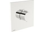 Hansa HANSAEASYTHERM 8112 Thermostat 81129273 Fertigmontageset, Sichtteil für einen Abgang, eckig chrom