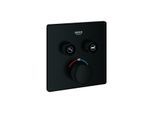 Grohe Grohtherm Smartcontrol Fertigmontageset 291242430 UP-Thermostat, 2 Absperrventile, eckig, matt black