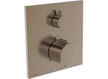 Hansa HANSAEASYTHERM 8114 Thermostat 8114926281 Fertigmontageset, Fertigset für zwei Abgänge, eckig Bronze gebürstet