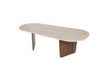 COUCHTISCH mit abgerundeter Tischplatte L130 cm 65/130/40 cm