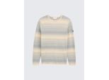 TOM TAILOR Herren Strickpullover im Streifenmuster, weiß, Gestreift, Gr. M