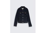TOM TAILOR Damen Jeansjacke mit Eingriffstaschen, blau, Uni, Gr. M