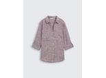 TOM TAILOR Damen Bluse mit Brusttaschen, rot, Meliert, Gr. 36