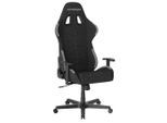 Dxracer , Grau, Schwarz , Kunststoff , 70x129x70 cm , fleckschutzimprägniert, Wippmechanik mit Härtegradeinstellung, Sitzfläche 360° drehbar, inklusive Armlehnen, Nackenkissen abnehmbar, Lendenkissen abnehmbar, ergonomische Rückenlehne , Büromöbel, Bürostühle, Gaming Stühle