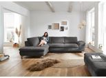 Ecksofa DIE PLANBAR "MP-IN14007, Breite 306 & 318 cm wählbar", grau (anthrazit), B:306cm H:84cm T:197cm, 100% Polyester, Sofas, Ecksofa, wahlweise mit Bettfunktion und verstellbaren Kopfstützen, in Cord