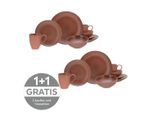 Creatable , Rotbraun , Keramik , Vintage , 300 ml,400 ml , lebensmittelecht, stapelbar ,