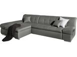 Ecksofa DOMO COLLECTION "MONA 297x173 cm, modern und komfortabel", grau (steel), B:297cm H:80cm T:173cm, Struktur fein 100% Polyester;Chenilleoptik 100% Polyester;SOFTLUX/Struktur fein 100% Polyester, Sofas, Ecksofa, whlw. mit Bettfunktion, L-Form
