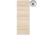 Läufer THEKO "Janne, Berber Teppich, reine Wolle, meliert, handgearbeitet" Gr. 13, beige (natur beige), B:90cm H:20mm L:250cm, Wolle, Teppiche, Läufer, handgetuftet, Wohnzimmer, Schlafzimmer, Flur, Teppich-Läufer, Brücke