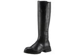 Stiefel GABOR, Damen, Gr. 35, Varioschaft, schwarz, Kalbsleder, Textil, unifarben, Schuhe Stiefel, Blockabsatz, Langschaftstiefel in cleaner Optik