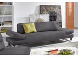 2-Sitzer W.SCHILLIG "taboo Designsofa mit hohem Sitzkomfort, Breite 202cm, Sitztiefe 69cm", grau (grau s22), B:202cm H:76cm T:101cm, Flachgewebe S22 (100% Polyester);Stoff S37 (100% Polyester): Luxus-Microfaser in Lederoptik;Longlife Xtra-Leder Z59: Glattleder mit modischer Prägung. Hautstärke 0, 9 - 1, 1 mm;Longlife Xtra-Leder Z69: Das feinnarbige, gedeckte Softleder Z69 besticht durch seine auße