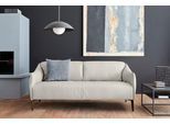 2,5-Sitzer W.SCHILLIG "sally Designsofa, Loungesofa, bequem, schmale Armlehnen, Breite 194cm", weiß (weiß z59), B:194cm H:78cm T:84cm, Longlife Xtra-Leder Z59: Glattleder mit modischer Prägung. Hautstärke 0, 9 - 1, 1 mm., Sofas, 2 5-Sitzer, mit Metall-Winkelfüßen in Bronze pulverbeschichtet, Breite 194 cm