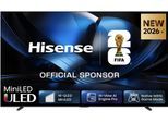 HISENSE QLED-Fernseher "100U7DSE", Energieeffizienz: F, schwarz, dunkelgrau, 100 ″, Fernseher, QLED-Fernseher