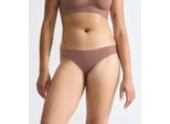 Tanga SLOGGI "ZERO Feel 2.0", Damen, Gr. XL, cacao, Single Jersey;Interlock, Obermaterial: 76% Polyamid, 24% Elasthan, körpernah, Unterhosen Tanga, nahtlos, superweiches Interlock-Jersey Material, ultraleicht