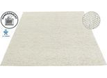 Wollteppich "Ainhoa, handgewebt, Wolle" Gr. 8, beige (creme), B:300cm H:12mm L:400cm, Kunstfaser, Wolle, LEGER HOME BY LENA GERCKE, Teppiche, Wollteppich, einfarbig, Wolle, Teppich, Wohnzimmer, Schlafzimmer, Esszimmer