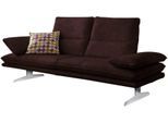 2-Sitzer W.SCHILLIG "broadway, Designsofa mit tollem Sitzkomfort, Breite 216cm", braun (mocca z69), B:216cm H:94cm T:96cm, Longlife Xtra-Leder Z69: Das feinnarbige, gedeckte Softleder Z69 besticht durch seine außergewöhnliche Weichheit im trendigen »Vintage-Look«, Hautstärke 0, 9 - 1, 1 mm, Sofas, 2-Sitzer, Sitztiefenverstellung, Kopfteil- & Seitenteilverstellung, Breite 216cm