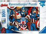 Puzzle RAVENSBURGER "Der erste Avenger", bunt, Puzzles, KinderB:49cm H:36cm, Pappe, Motiv, 100 XXL-Teile; Made in Germany, B:49cm H:36cm