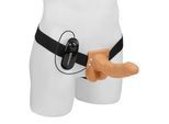 Vibrating Hollow Strap-On with Balls, 21 cm