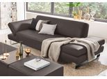 3-Sitzer W.SCHILLIG "taboo Designsofa mit hohem Sitzkomfort, Breite 232cm, Sitztiefe 59cm", braun (braun z59), B:232cm H:76cm T:91cm, Flachgewebe S22 (100% Polyester);Stoff S37 (100% Polyester): Luxus-Microfaser in Lederoptik;Longlife Xtra-Leder Z59: Glattleder mit modischer Prägung. Hautstärke 0, 9 - 1, 1 mm;Longlife Xtra-Leder Z69: Das feinnarbige, gedeckte Softleder Z69 besticht durch seine auß