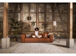 3-Sitzer W.SCHILLIG "around-the-block Mega Sofa mit tollem Sitzkomfort, Breite 260cm", braun (cognac z69), B:260cm H:66cm T:104cm, Longlife Xtra-Leder Z69: Das feinnarbige, gedeckte Softleder Z69 besticht durch seine außergewöhnliche Weichheit im trendigen »Vintage-Look«, Hautstärke 0, 9 - 1, 1 mm;Longlife fabric Flachgewebe T88 (100% Polyester), Sofas, 3-Sitzer, mit eleganter Biese, mit Federkern