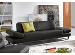 2-Sitzer W.SCHILLIG "taboo Designsofa mit hohem Sitzkomfort, Breite 202cm, Sitztiefe 69cm", grau (anthrazit z69), B:202cm H:76cm T:101cm, Flachgewebe S22 (100% Polyester);Stoff S37 (100% Polyester): Luxus-Microfaser in Lederoptik;Longlife Xtra-Leder Z59: Glattleder mit modischer Prägung. Hautstärke 0, 9 - 1, 1 mm;Longlife Xtra-Leder Z69: Das feinnarbige, gedeckte Softleder Z69 besticht durch seine