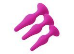 Curved Anal Training Kit, 3 Teile, 10,5 12,8 cm