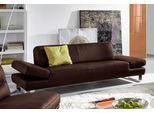 2-Sitzer W.SCHILLIG "taboo Designsofa mit hohem Sitzkomfort, Breite 202cm, Sitztiefe 69cm", braun (mocca z69), B:202cm H:76cm T:101cm, Flachgewebe S22 (100% Polyester);Stoff S37 (100% Polyester): Luxus-Microfaser in Lederoptik;Longlife Xtra-Leder Z59: Glattleder mit modischer Prägung. Hautstärke 0, 9 - 1, 1 mm;Longlife Xtra-Leder Z69: Das feinnarbige, gedeckte Softleder Z69 besticht durch seine au