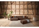 Ecksofa W.SCHILLIG "around-the-block Mega Sofa, viel Platz und hoher Sitzkomfort, L-Form", braun (blush o10), B:341cm H:66cm T:164cm, ROHLEDER Jacquard-Flachgewebe Q2 O10 (60% Polyacryl, 40% Polyester), Sofas, Ecksofa, mit eleganter Biese, mit Federkern, Breite 341 cm