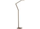 PAUL NEUHAUS LED Stehlampe "SAMSKY", braun (bronze), 1, H: 114cm, 1 Stk., Leuchten, Tastdimmer, CCT 2700-5000K, Memory, Höhenverstellbar, LED Stehlampe