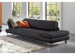 3-Sitzer W.SCHILLIG "taboo Designsofa mit hohem Sitzkomfort, Breite 232cm, Sitztiefe 69cm", grau (anthrazit s22), B:232cm H:76cm T:101cm, Flachgewebe S22 (100% Polyester);Stoff S37 (100% Polyester): Luxus-Microfaser in Lederoptik;Longlife Xtra-Leder Z59: Glattleder mit modischer Prägung. Hautstärke 0, 9 - 1, 1 mm;Longlife Xtra-Leder Z69: Das feinnarbige, gedeckte Softleder Z69 besticht durch seine