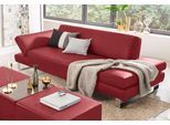3-Sitzer W.SCHILLIG "taboo Designsofa mit hohem Sitzkomfort, Breite 232cm, Sitztiefe 69cm", rot (ruby rot z59), B:232cm H:76cm T:101cm, Flachgewebe S22 (100% Polyester);Stoff S37 (100% Polyester): Luxus-Microfaser in Lederoptik;Longlife Xtra-Leder Z59: Glattleder mit modischer Prägung. Hautstärke 0, 9 - 1, 1 mm;Longlife Xtra-Leder Z69: Das feinnarbige, gedeckte Softleder Z69 besticht durch seine a