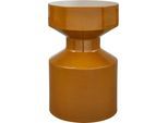 Beistelltisch WOOOD "Ferry mit Chromoberfläche und Metallkonstruktion B 30 x T 30 x H 47 cm", orange (gelb, honiggelb, gelb), B:30cm H:47cm T:30cm, Tische, Beistelltisch