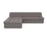 Ecksofa DOMO COLLECTION "MONA 297x173 cm, modern und komfortabel", braun (schlamm), B:297cm H:80cm T:173cm, Struktur fein 100% Polyester;Chenilleoptik 100% Polyester;SOFTLUX/Struktur fein 100% Polyester, Sofas, Ecksofa, whlw. mit Bettfunktion, L-Form