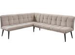 Essbank EXXPO - SOFA FASHION "Mocca Essbank, Sitzbank", beige, B:260cm H:94cm T:201cm, Sitzbänke, Essbank, hoher Sitzkomfort, bequem und elegant, hochwertige Detailverarbeitung