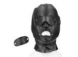 Leder-Maske mit abnehmbaren Partien