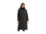 Steppmantel KILLTEC "KOW 62 WMN QLTD CT", Damen, Gr. 38, schwarz, Obermaterial: 100% Polyester.Futter: 100% Polyester.Füllung: 100% Polyester, Mäntel Steppmantel, Wasser- und windabweisender Mantel mit Teddyfell und viel Stauraum