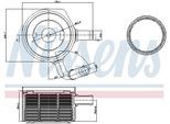 NISSENS Ölkühler, Motoröl 90669 für DACIA