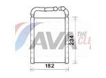 AVA QUALITY COOLING Wärmetauscher, Innenraumheizung hy6356 für HYUNDAI