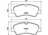 HELLA Bremsbelagsatz, Scheibenbremse 8db355020721 für Ford