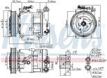 NISSENS Kompressor, Klimaanlage 89120 für LANCIA