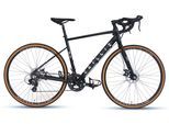 Gravelbike CHILLIZ "GL.01" Gr. 57, schwarz, glänzend, schwarz, Fahrräder, 57cm, 28 Zoll (71,12cm) hinten: 28 Zoll (71,12cm)