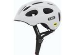 Fahrradhelm ABUS "YOUN-I MIPS" Gr. M, weiß (polar matt), Helme, M Kopfumfang: 52cm - 57cm