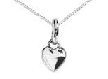 Kette mit Anhänger OSTSEE-SCHMUCK "Ostsee-Schmuck Kette mit Anhänger kleines Herz 5 mm" Gr. 45, silber, Halsketten, Damen, 45cm, Silber 925 (Sterlingsilber), L: 40
