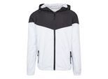Allwetterjacke URBAN CLASSICS "Urban Classics Herren 2-Tone Tech Windrunner", Herren, Gr. L, schwarz, weiß, 100% Polyester, mehrfarbig, normal, ohne Ausschnitt, Jacken