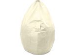 Sitzsack KINZLER "Kimi small", beige (natur), B:65cm H:110cm, Polyester, Sitzsäcke, Sitzsack, Uni Farben, mit Taschen & Tragegriff, Outdoor geeignet, Kinderzimmer