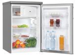 EXQUISIT Kühlschrank "KS16-4-HE040E", Energieeffizienz: E, silber (edelstahl optik), B:55cm H:85,5cm T:57cm, Kühlschränke, Platzsparend & praktisch: 109 L Mini-Kombi mit Gefrierfach, Kühlschrank