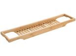 Badewannenbrücke WENKO "Bambusa", beige (natur), B:70cm H:4,5cm L:16cm, Bambus, Badewannenbretter, Badewannenbrücke, BxTxH: 70x16x4,5 cm, Badewannenablage aus Bambus