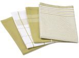 Geschirrtuch GÖZZE "Geschirrtücher, Des. 60057", grün (lindgrün), B:50cm L:70cm, 100% Baumwolle, Geschirrtücher, Geschirrtuch, kariert, gestreift und unifarben