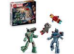 Konstruktionsspielsteine LEGO "Iron Man & War Machine vs. Hammer-Drohnen (76320), LEGO Super Heroes", bunt, Spielbausteine, Kinder, Kunststoff, Konstruktionsspielsteine, Made in Europe