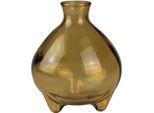 Dekovase AM DESIGN "Helle und freundliche Vase aus gelbem Glas", gelb, B:14,5cm H:18cm, Glas, Vasen, Dekovase, verleiht Ihrem Raum frische Farbe